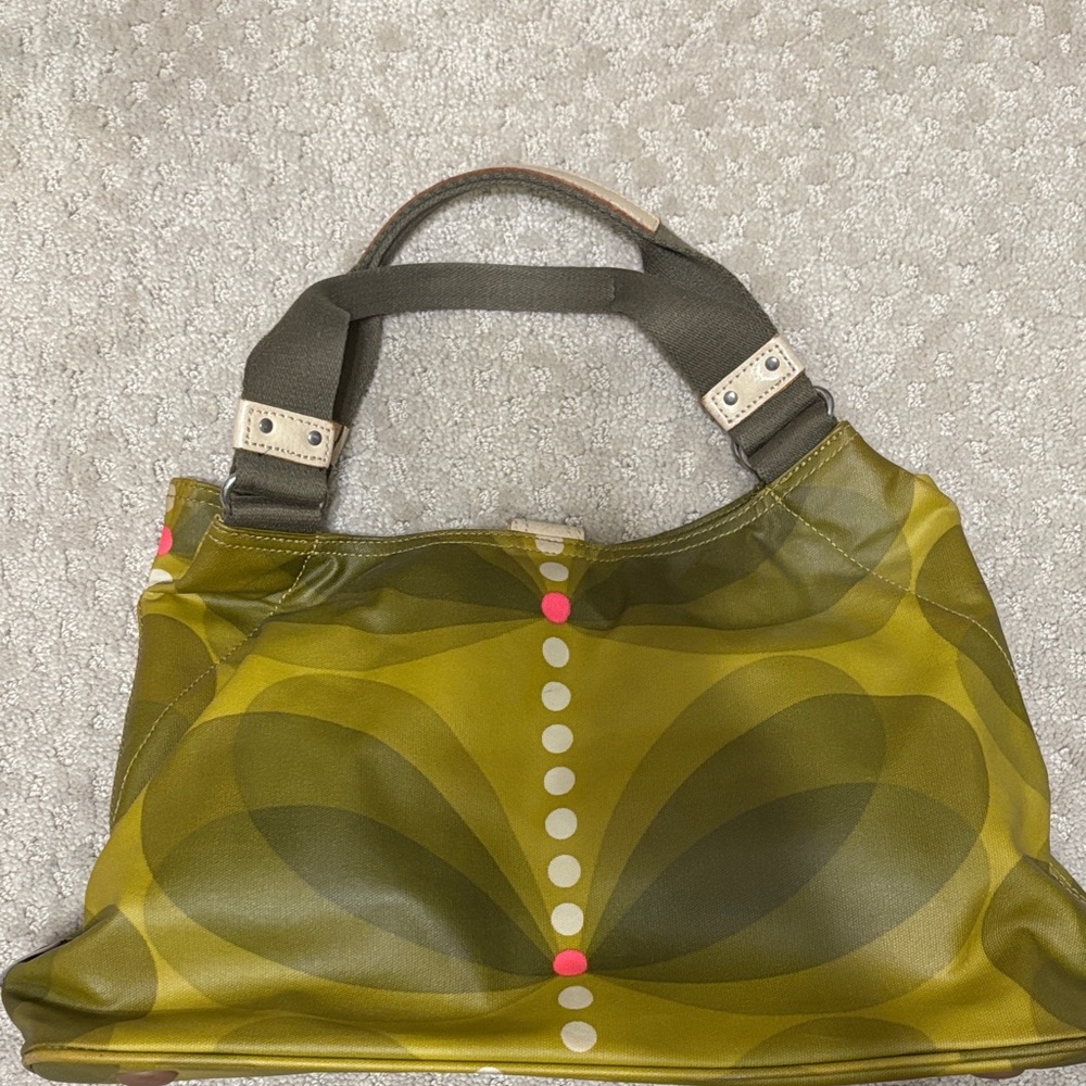 Orla Kiely l Olive Green Stem Patterned Bag